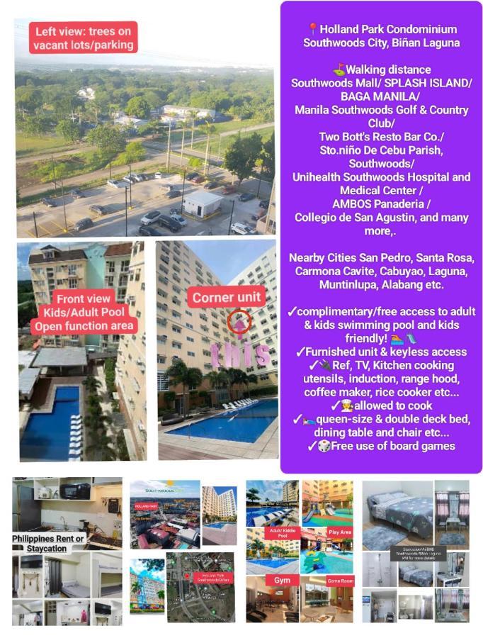 Budget Accommodation Holland Park Condominium Southwoods Binan Laguna Jalang Buitenkant foto